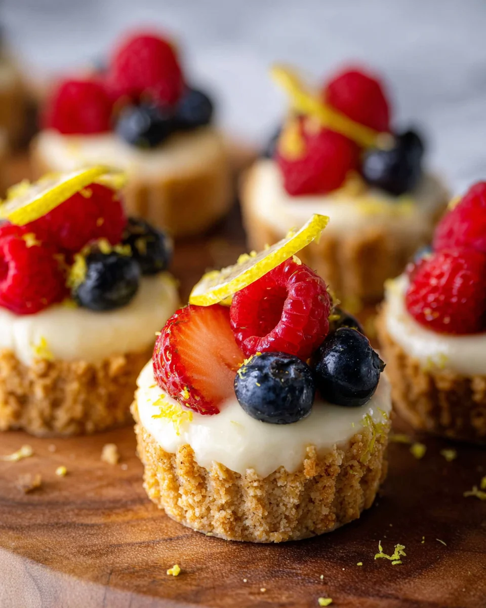 Mini Lemon Cheesecake Tarts 20 Mini