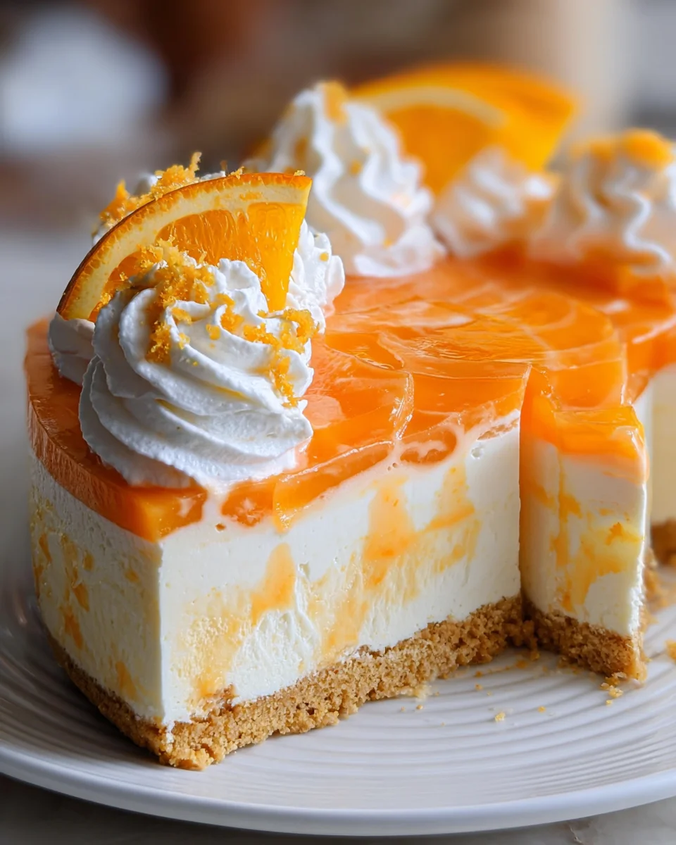 No-Bake Orange Creamsicle Cheesecake 18 No-Bake