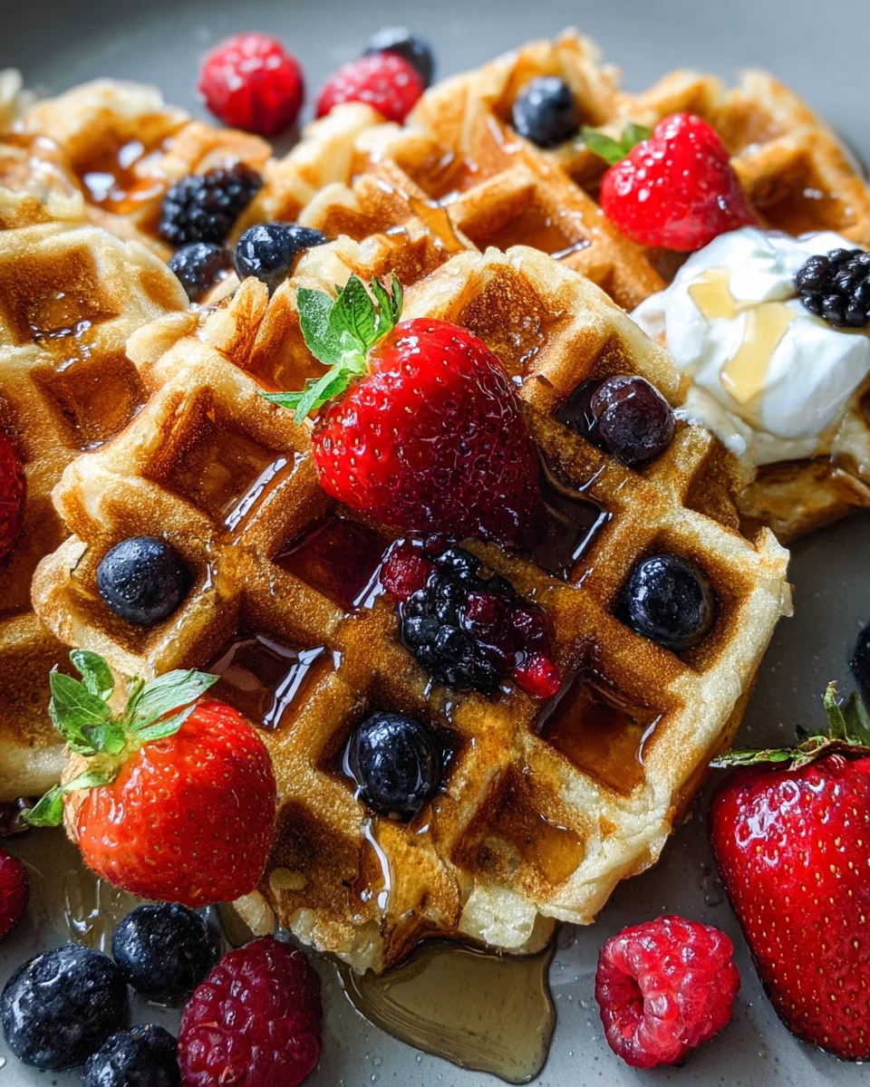 Oatmeal Cottage Cheese Waffles 13 Oatmeal