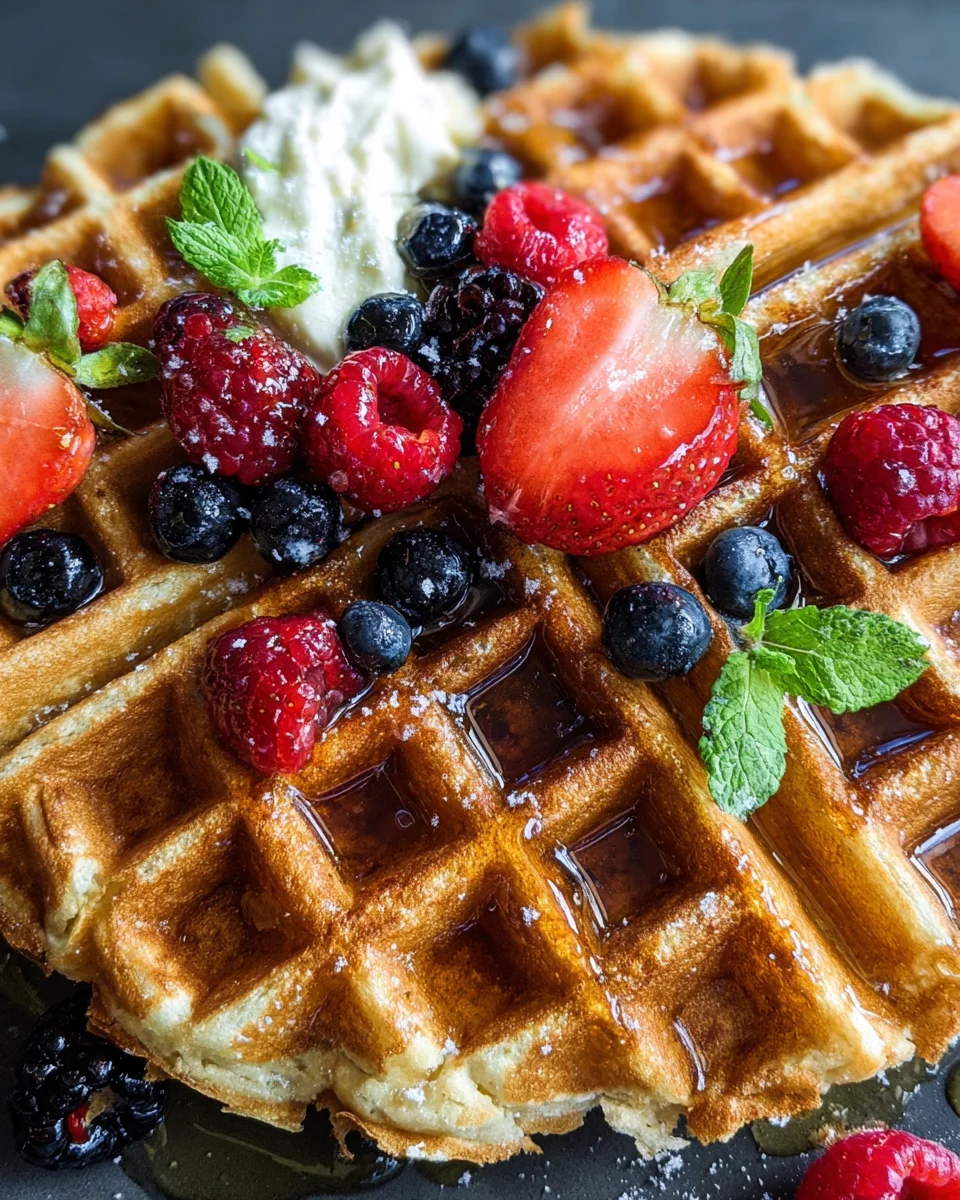 Oatmeal Cottage Cheese Waffles 14 Oatmeal