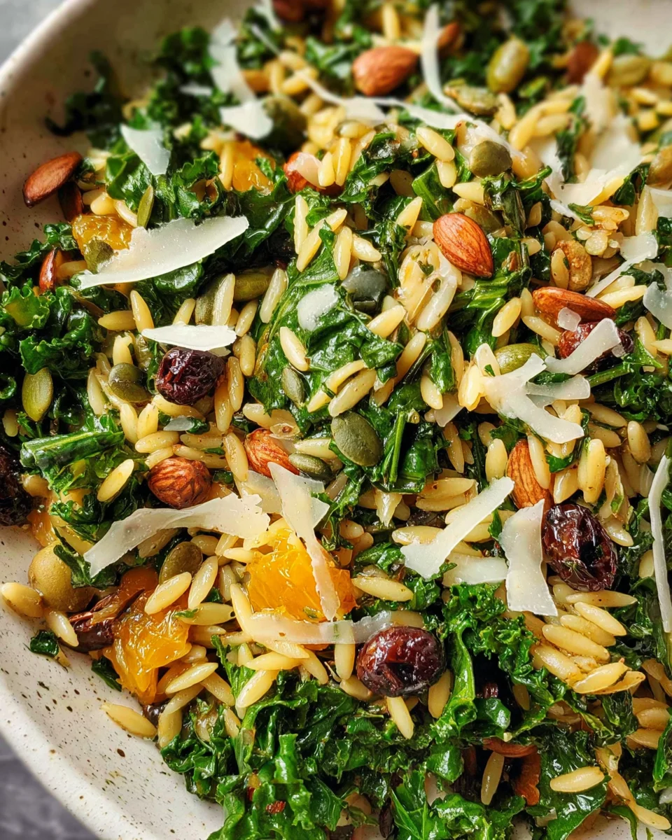 Orzo Kale Salad with Lemon Vinaigrette 23 Orzo