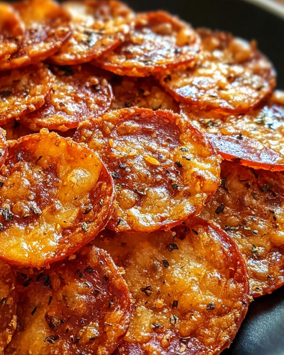 Pepperoni Cheese Crisps