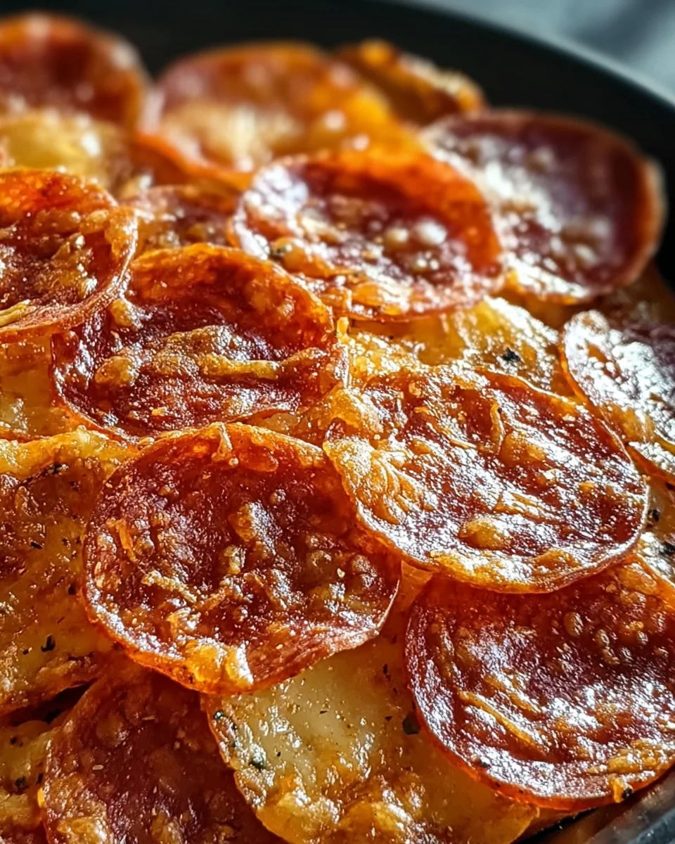 Pepperoni Cheese Crisps 14 Pepperoni