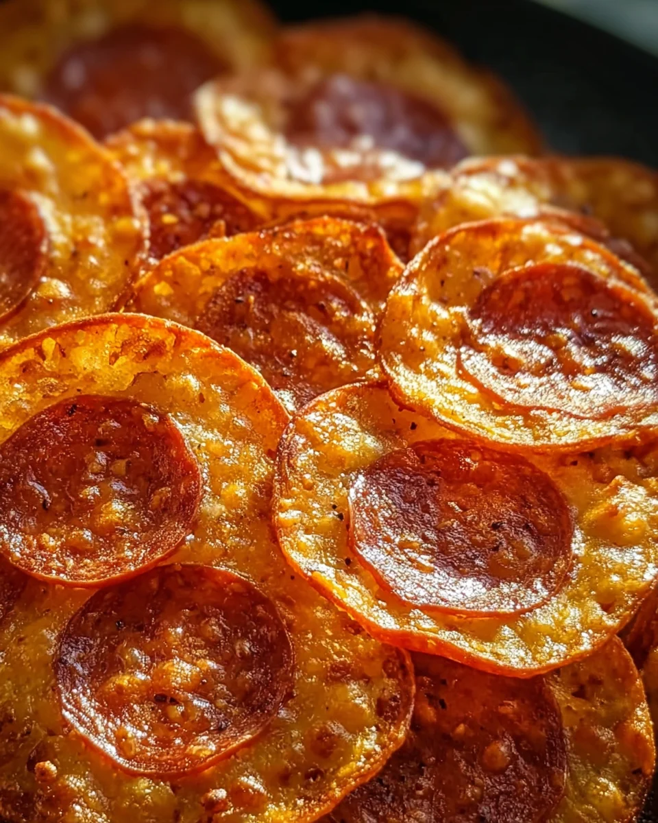 Pepperoni Cheese Crisps 15 Pepperoni