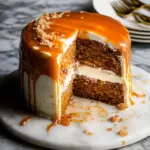 Pumpkin Cake with Cream Cheese Frosting and Salted Caramel Drizzle 36 Pumpkin Cake with Cream Cheese Frosting and Salted Caramel Drizzle