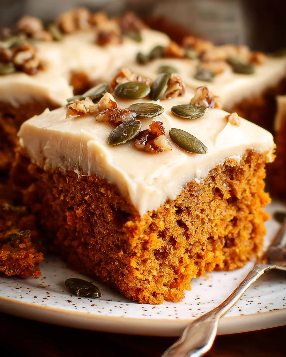 Pumpkin Spice Cake with Brown Sugar Cream Cheese Frosting 33 Pumpkin