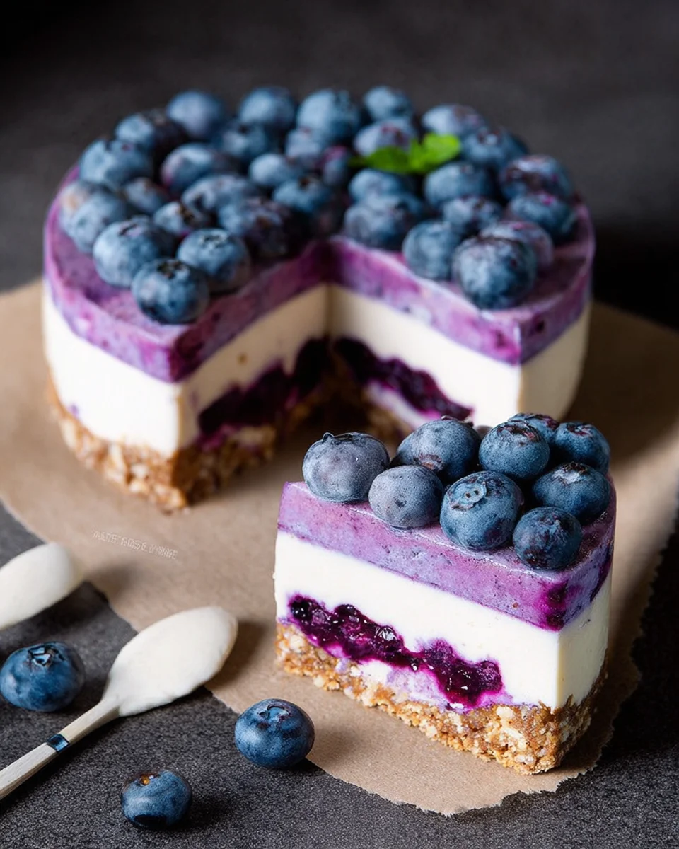 Raw Vegan Blueberry Cheesecake 20 Raw