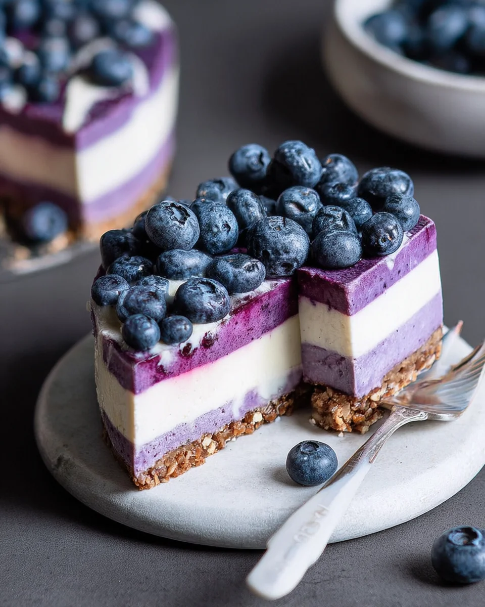 Raw Vegan Blueberry Cheesecake 21 Raw