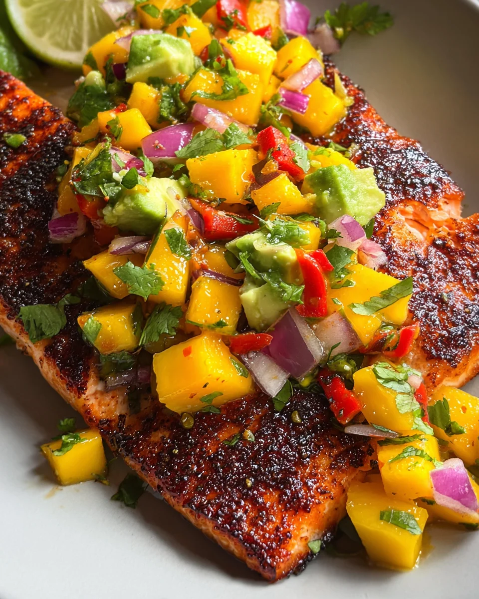 Salmon with Mango Salsa
