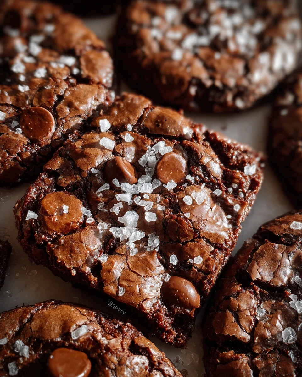 Salted Brownie Cookies