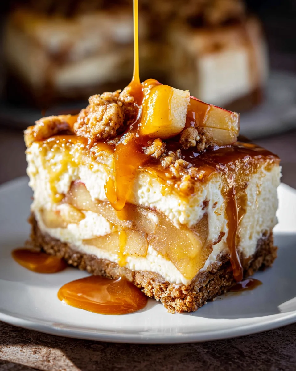 Salted Caramel Apple Pie Cheesecake