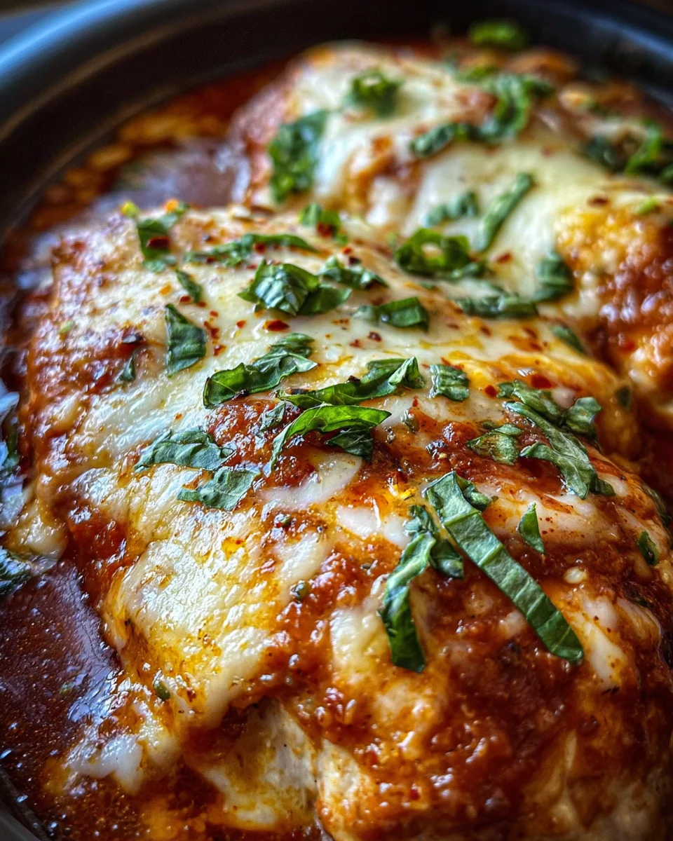 Slow Cooker Cheesy Mozzarella Chicken 19 Slow