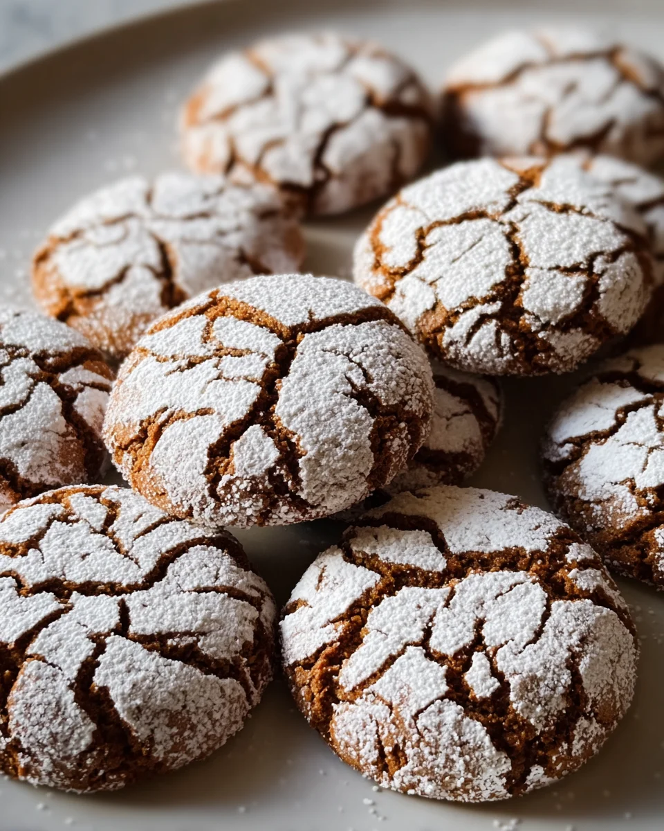 Soft and Spiced Gingerbread Crinkle Cookies 25 Soft