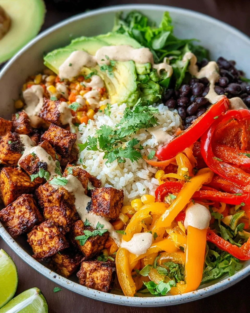 Spicy Baked Tofu Burrito Bowl 30 Spicy