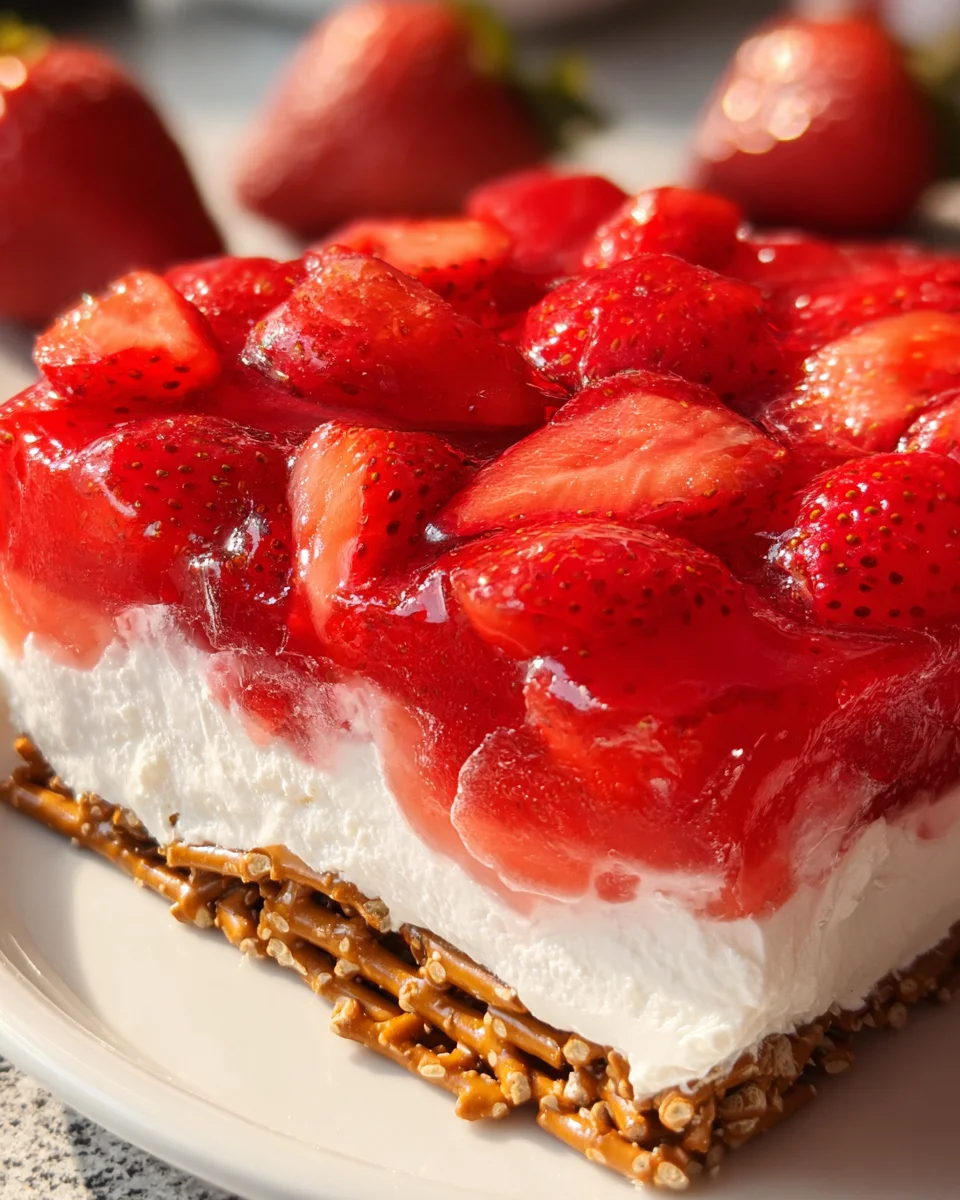 Strawberry Pretzel Jello Salad