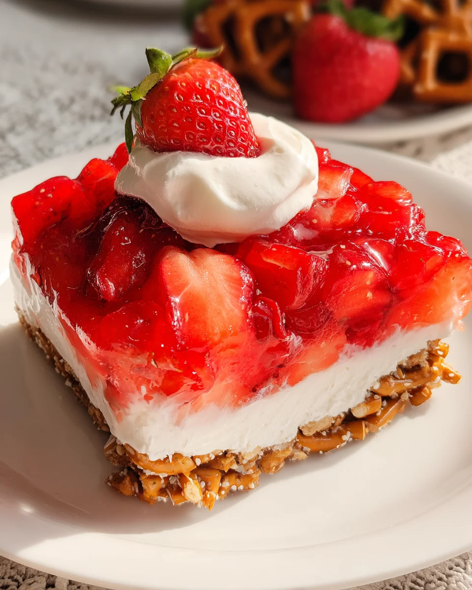 Strawberry Pretzel Jello Salad 20 Strawberry