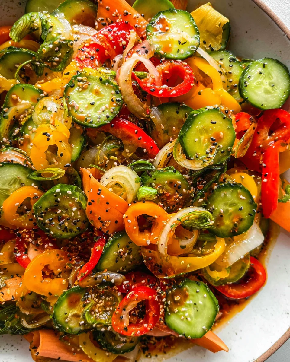 Viral Cucumber Pepper Salad