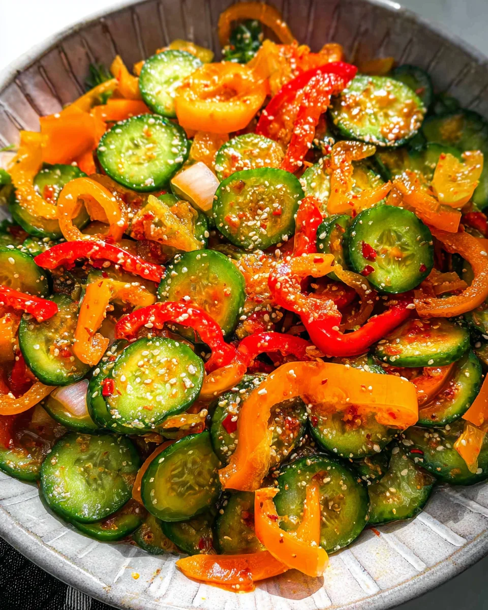 Viral Cucumber Pepper Salad 17 Viral