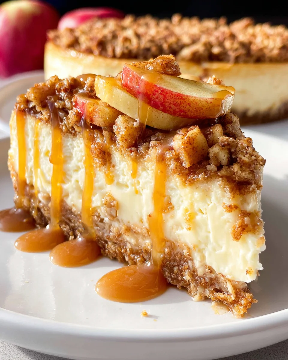 Apple Crisp Cheesecake