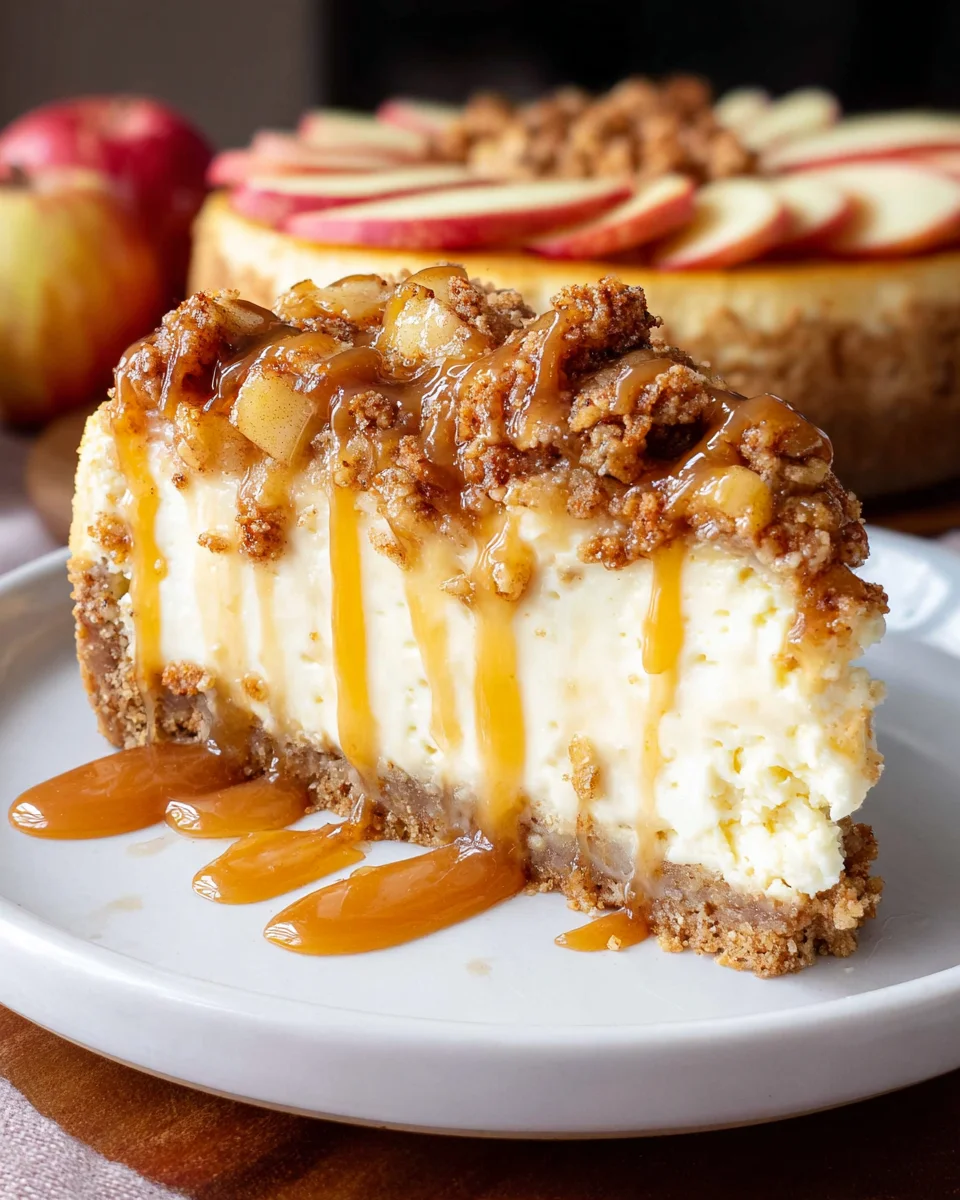 Apple Crisp Cheesecake 34 Apple