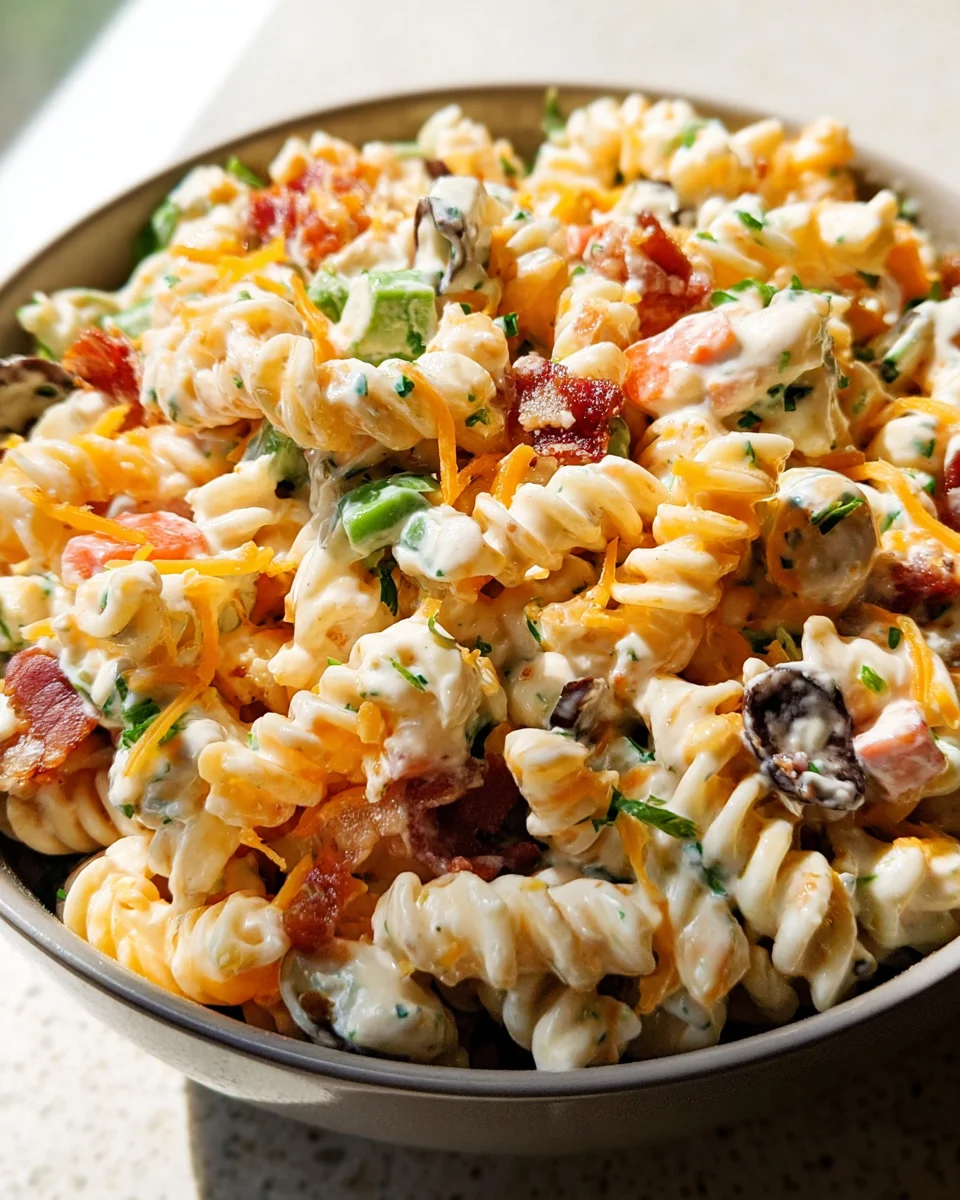 Bacon Ranch Pasta Salad