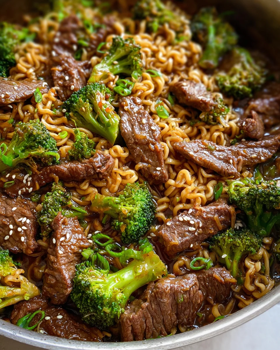 Beef and Broccoli Ramen Stir Fry 30 Beef