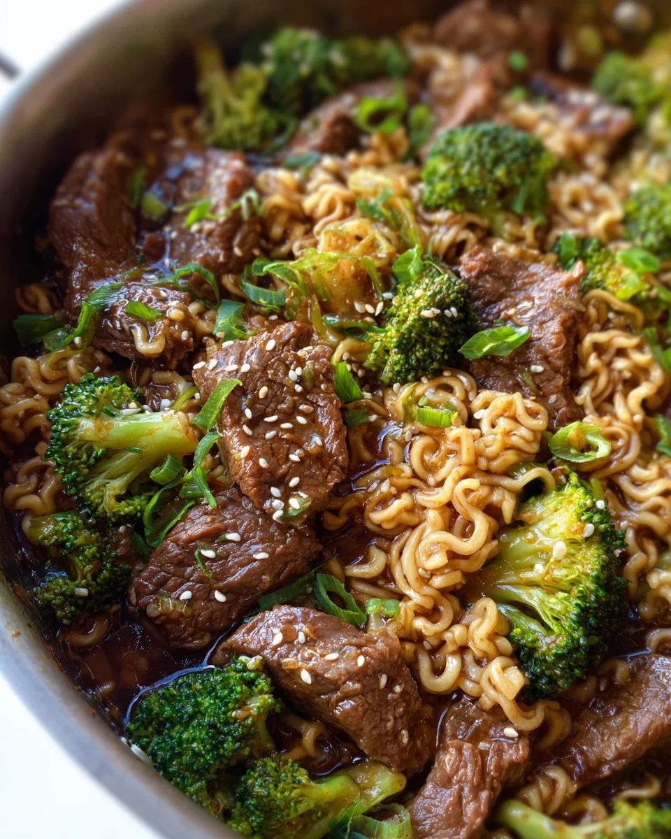 Beef and Broccoli Ramen Stir Fry 31 Beef