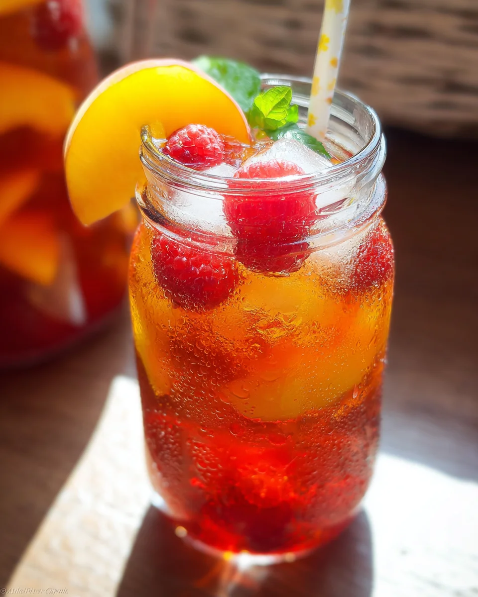 Bellini Peach Raspberry Iced Tea 15 Bellini