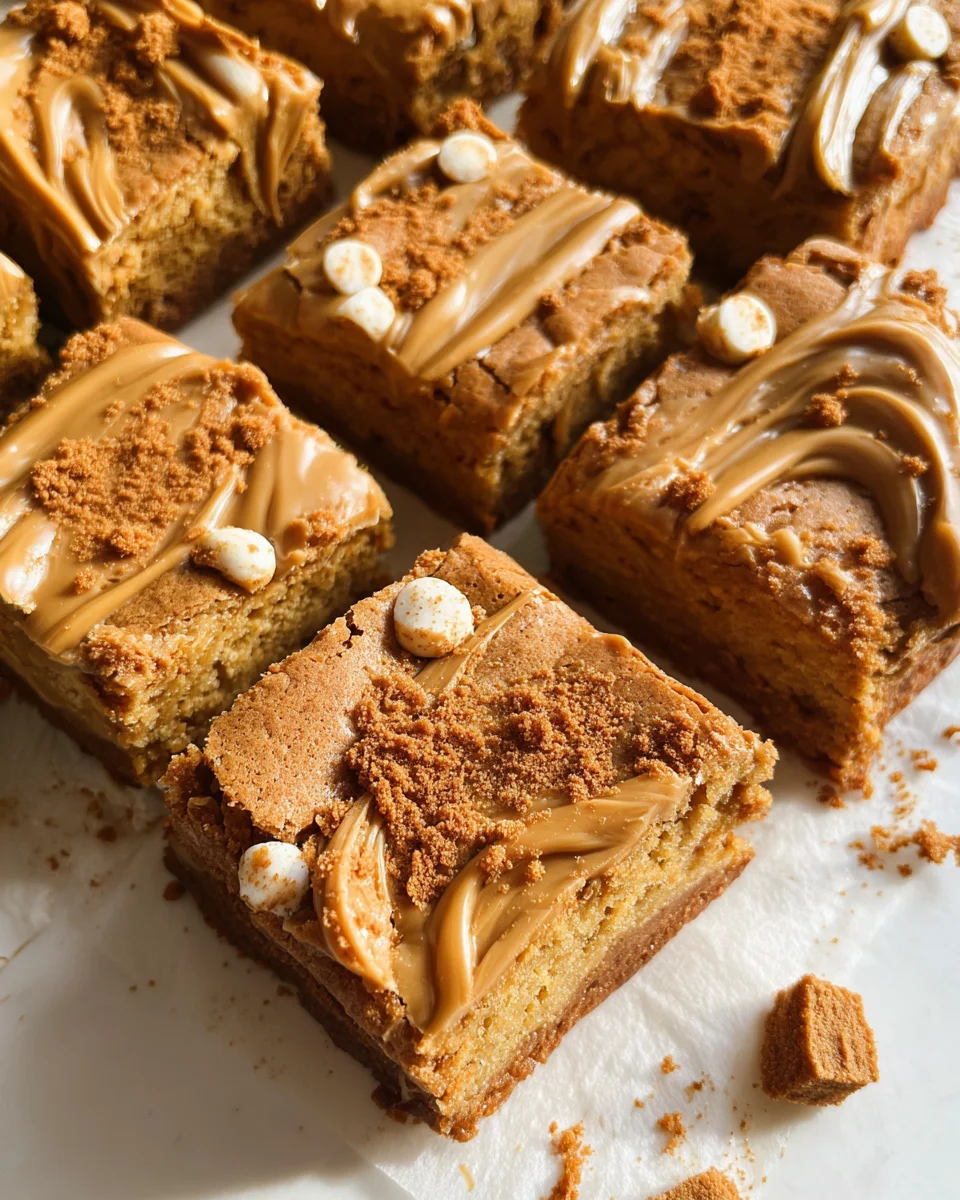 Biscoff Blondies 20 Biscoff
