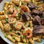 Blackened Steak and Shrimp Alfredo 21 Blackened Steak and Shrimp Alfredo