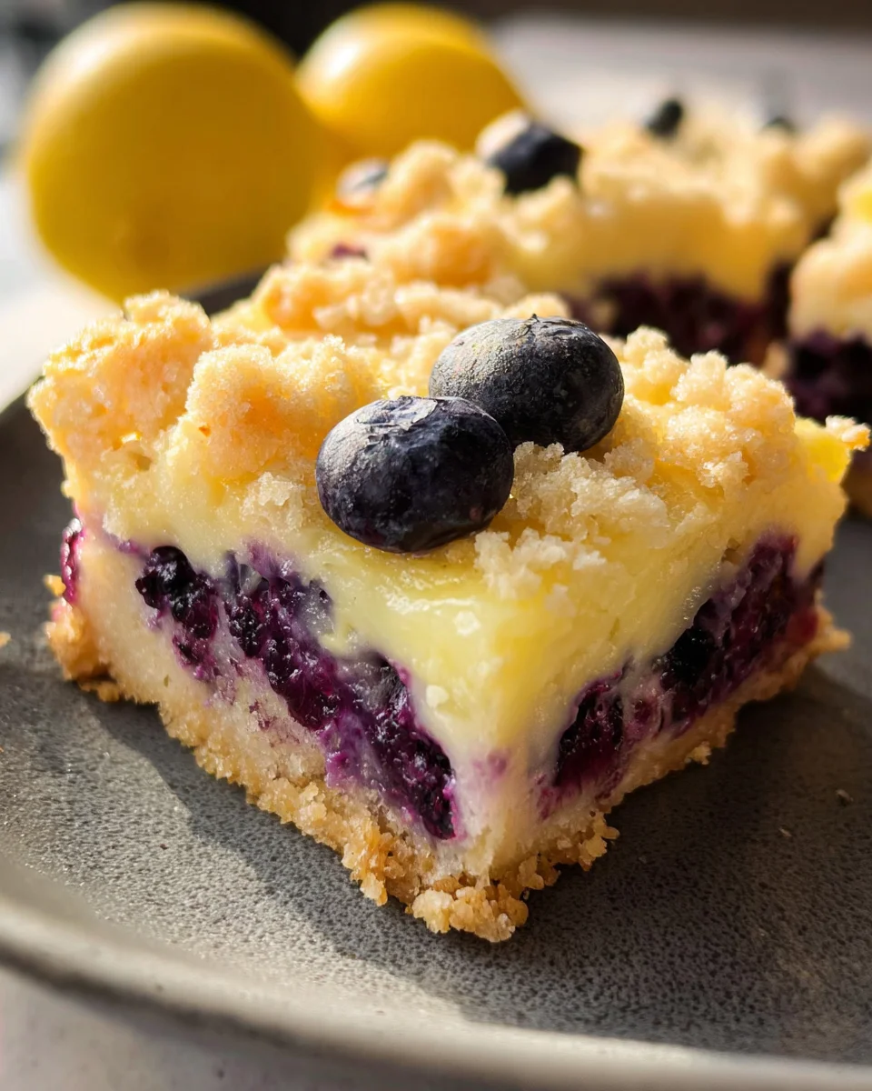 Blueberry Lemon Pie Bars
