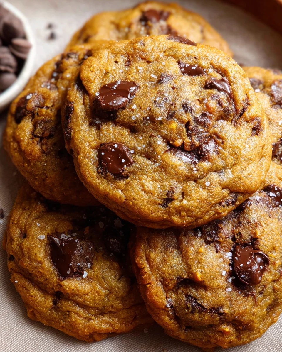 Chewy Pumpkin Chocolate Chip Cookies 25 Chewy