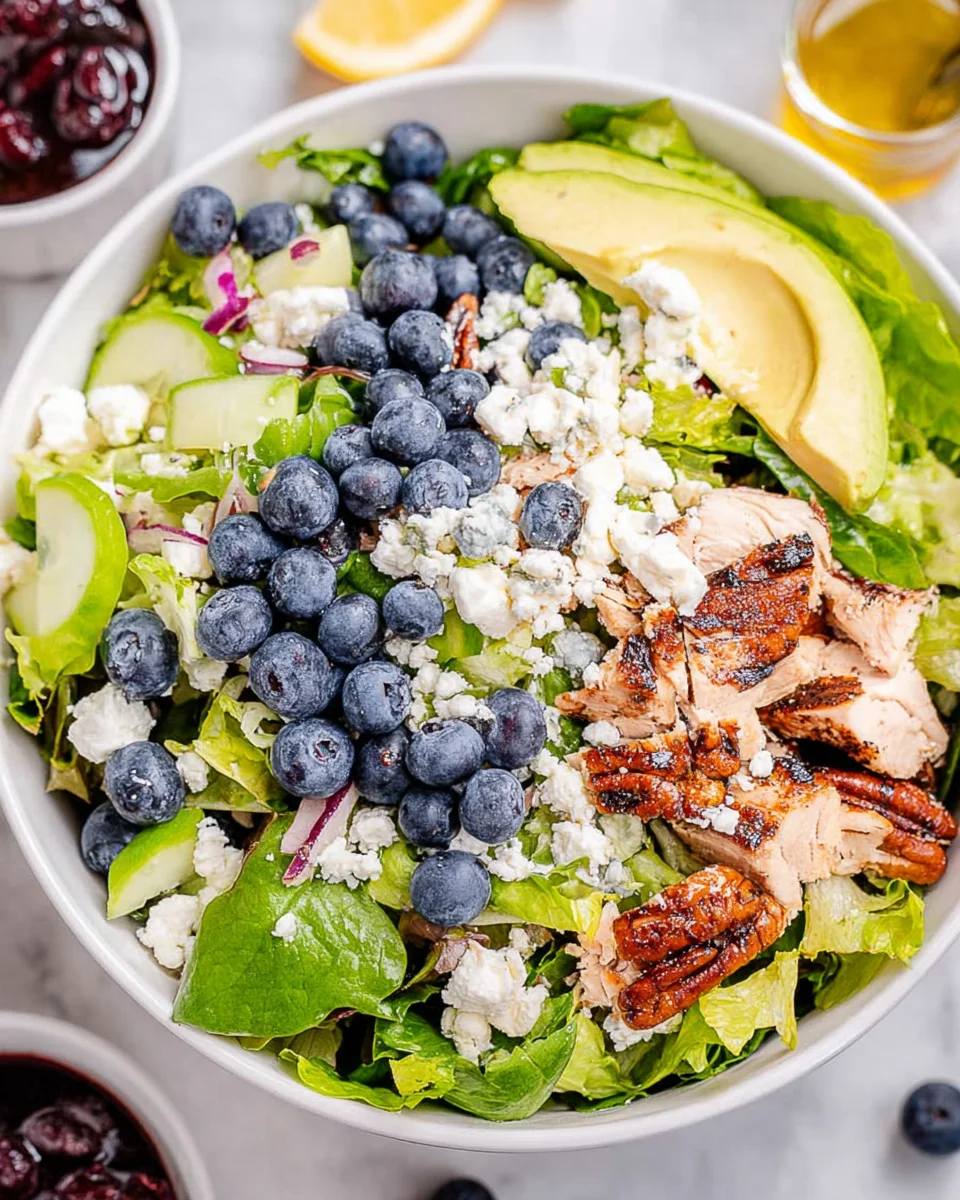 Chicken Blueberry Feta Salad 22 Chicken