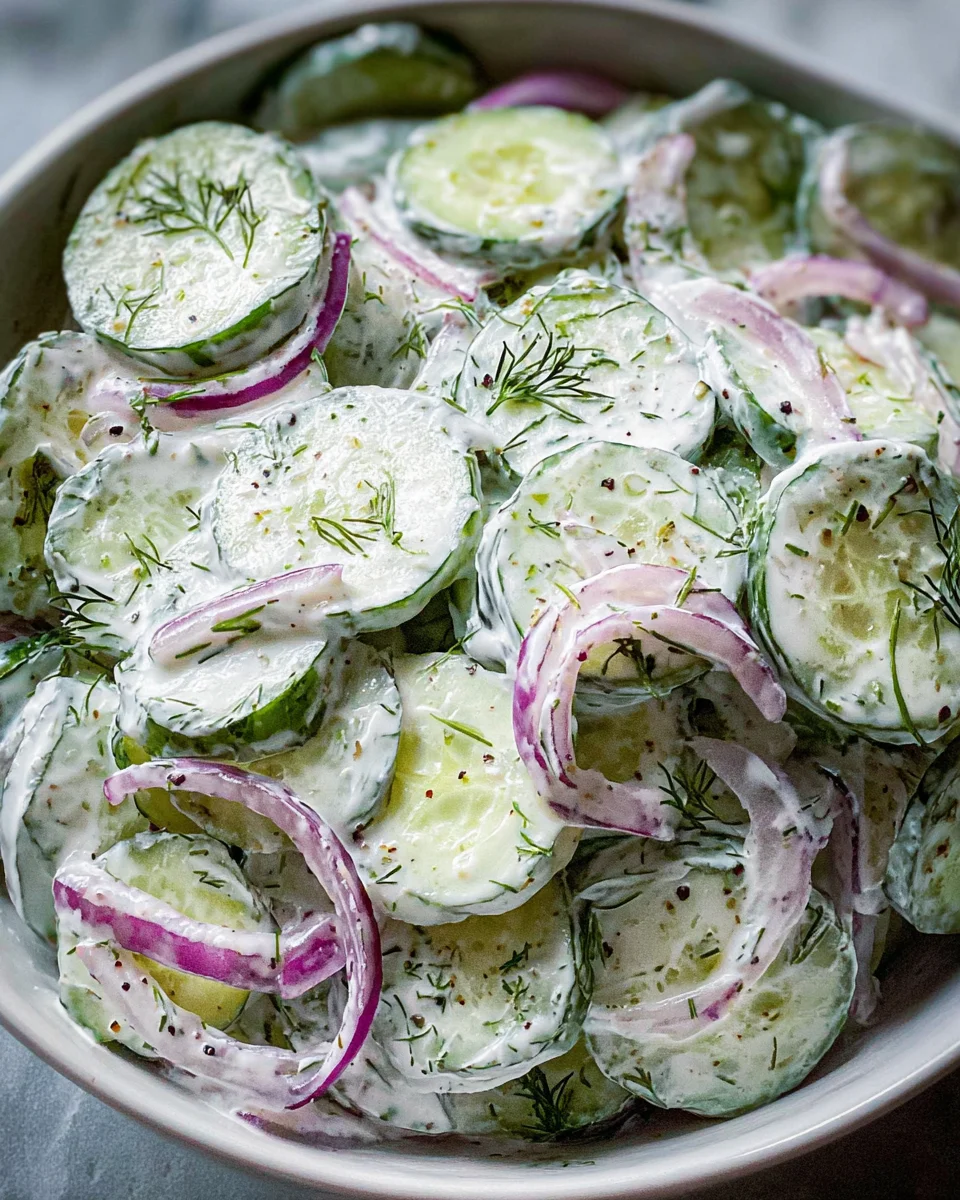 Creamy Cucumber Salad