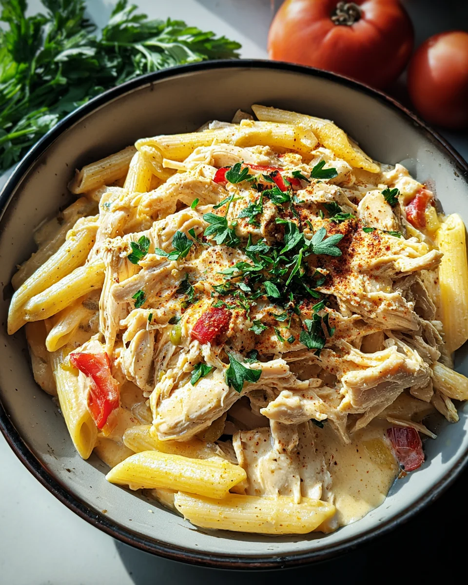 Crock Pot Creamy Cajun Chicken Pasta