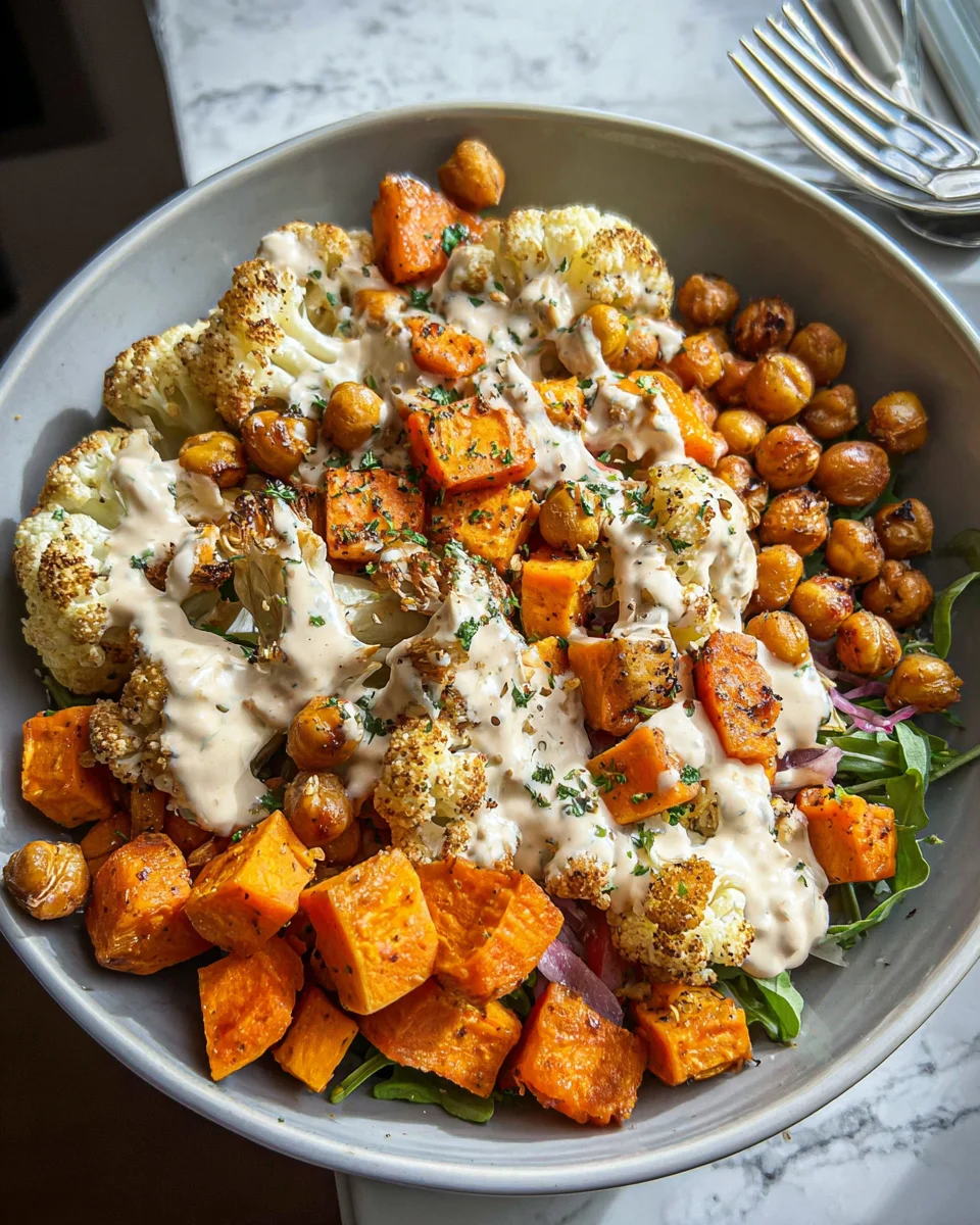 Easy Nourish Bowl Recipe with Tahini Yogurt Dressing 21 Easy