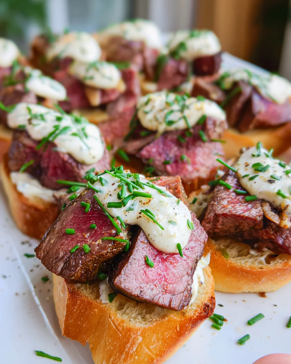 Easy Steak Crostini (with Horseradish Sauce) 17 Easy