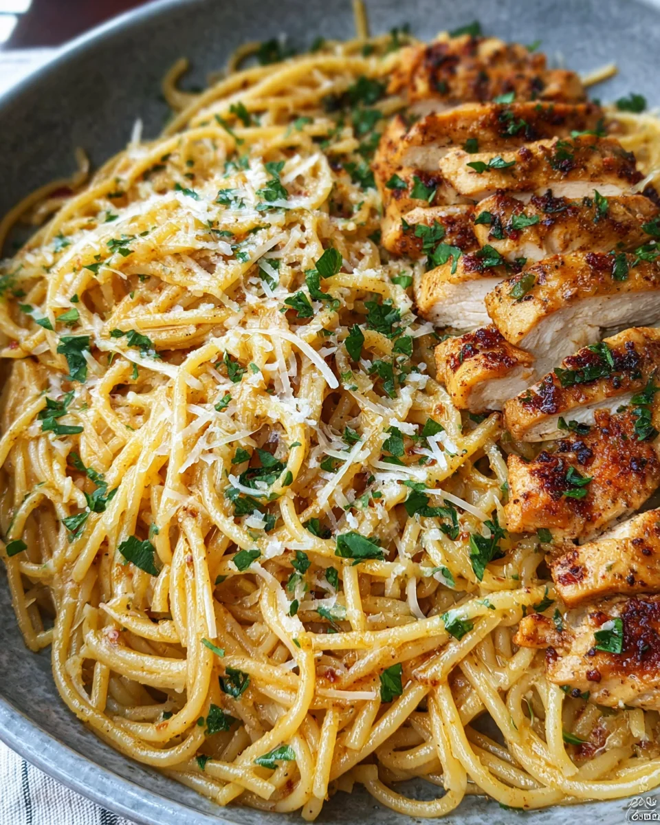Garlic Butter Chicken Pasta