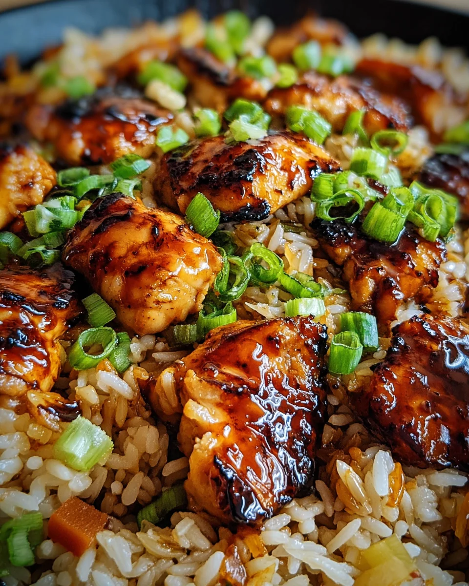 Honey BBQ Chicken Rice