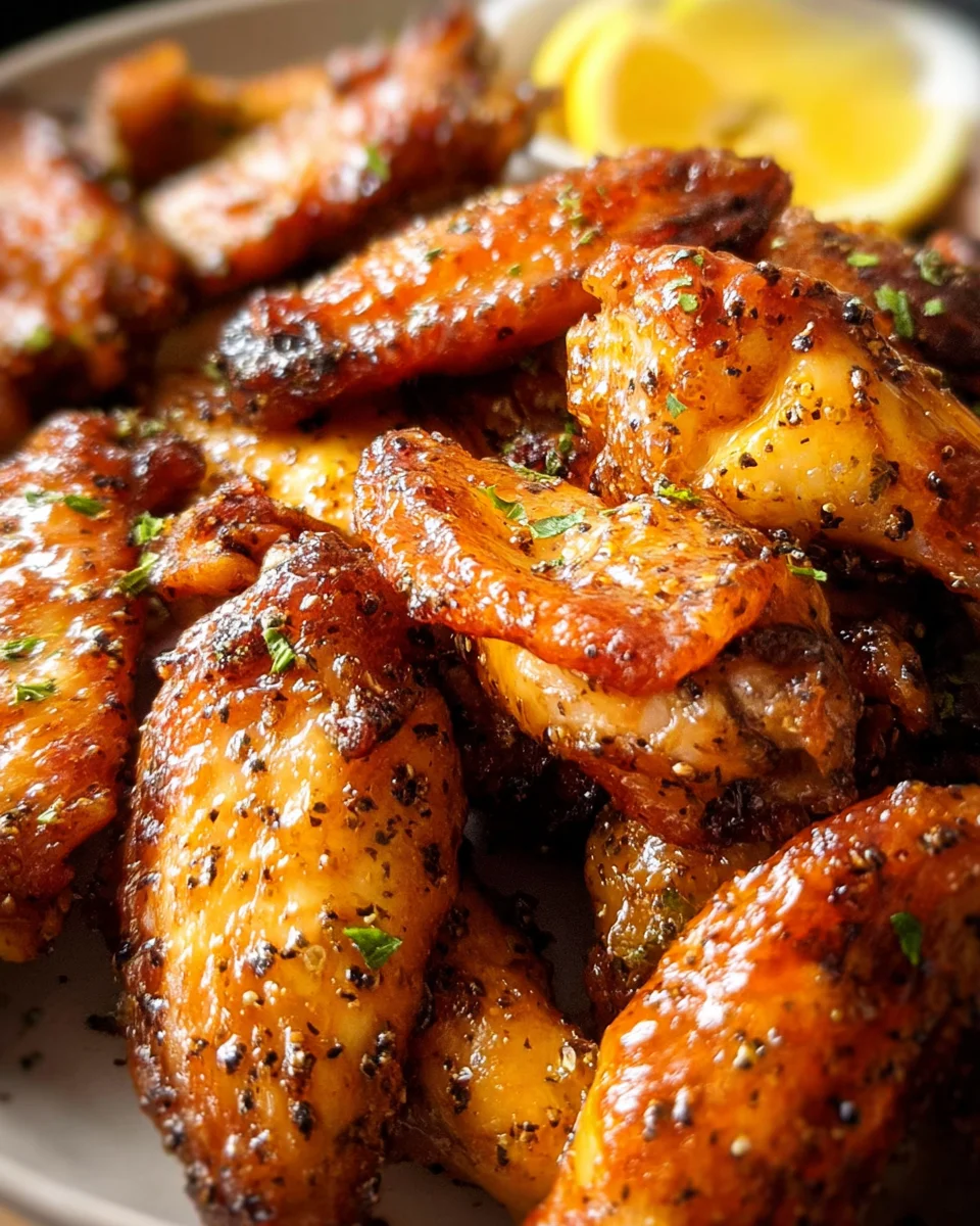 Honey Lemon Pepper Wings 24 Honey