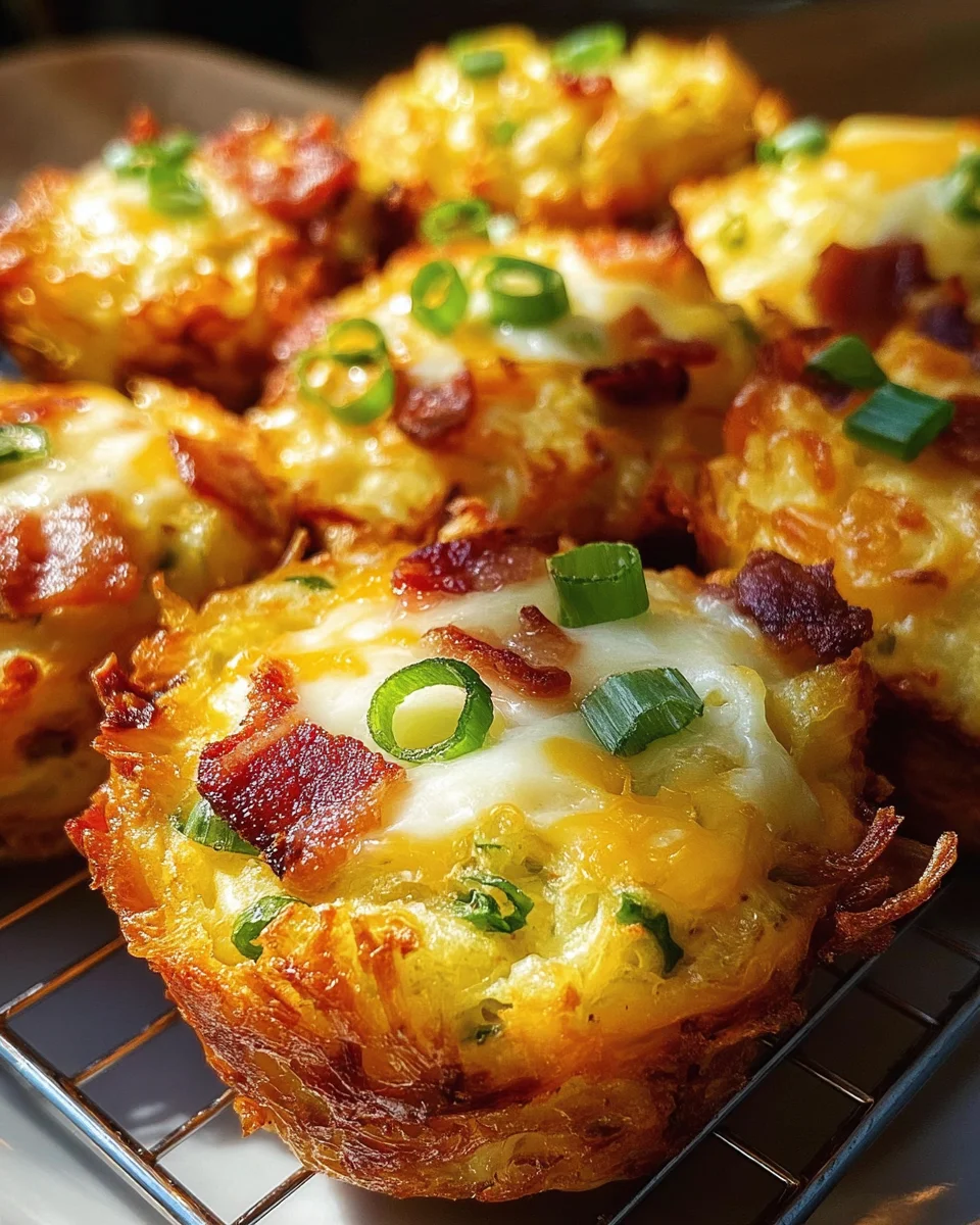 Loaded Bacon and Egg Hash Brown Muffins 20 Loaded