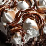 Marshmallow Chocolate Poke Cake 21 Marshmallow Chocolate Poke Cake