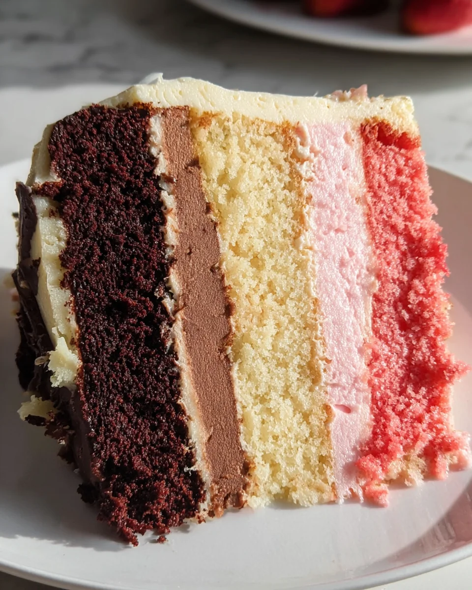 Neapolitan Layer Cake