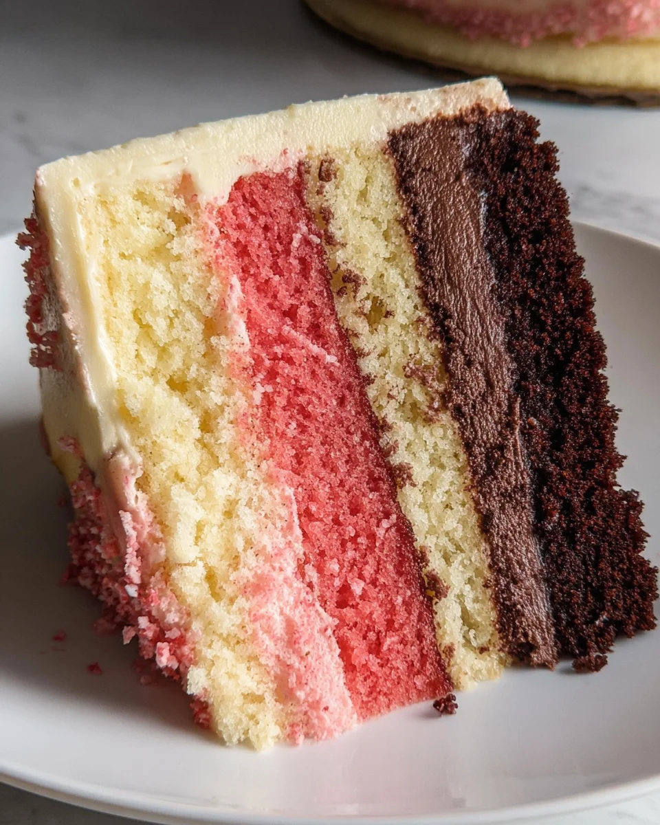Neapolitan Layer Cake 19 Neapolitan