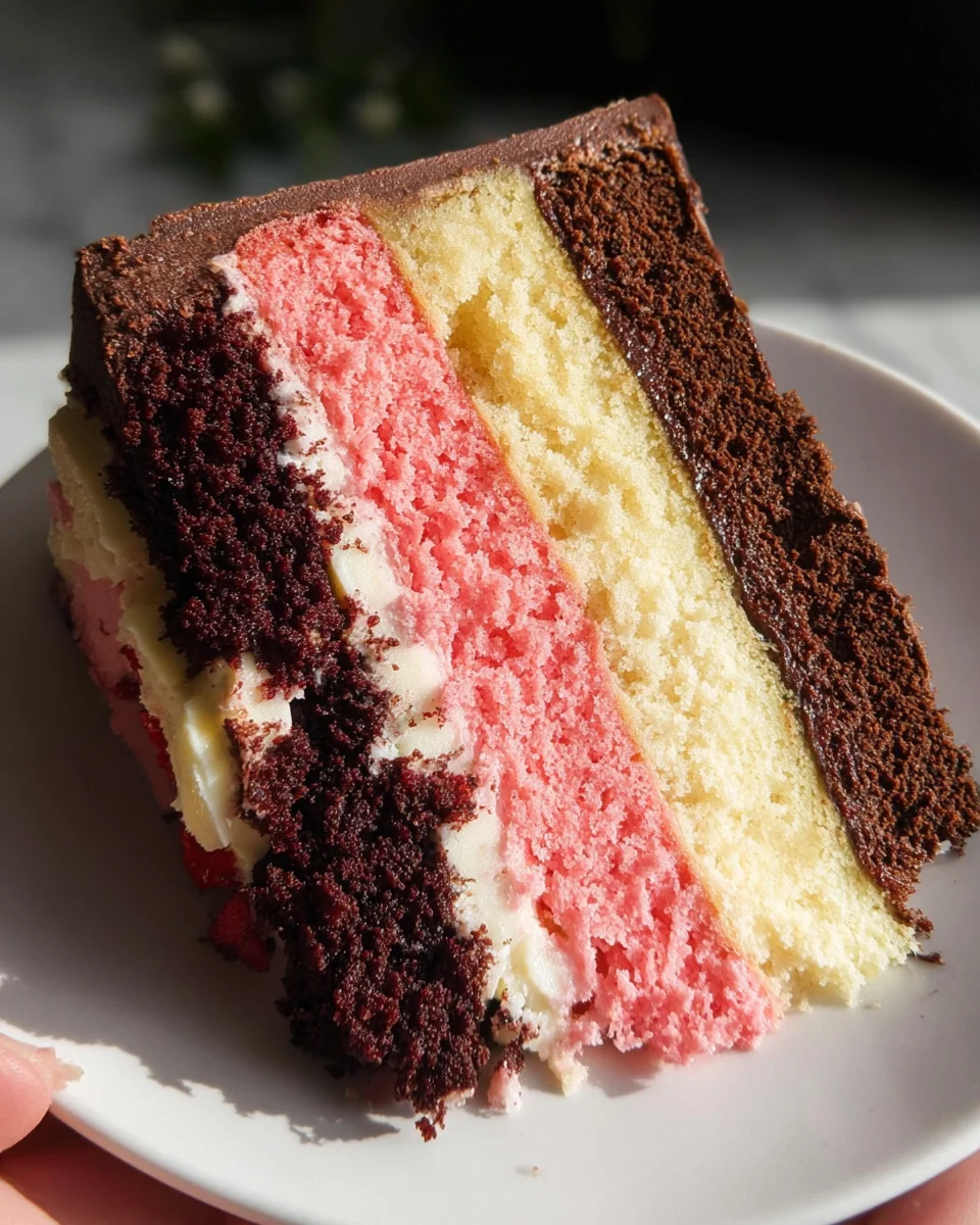 Neapolitan Layer Cake 20 Neapolitan