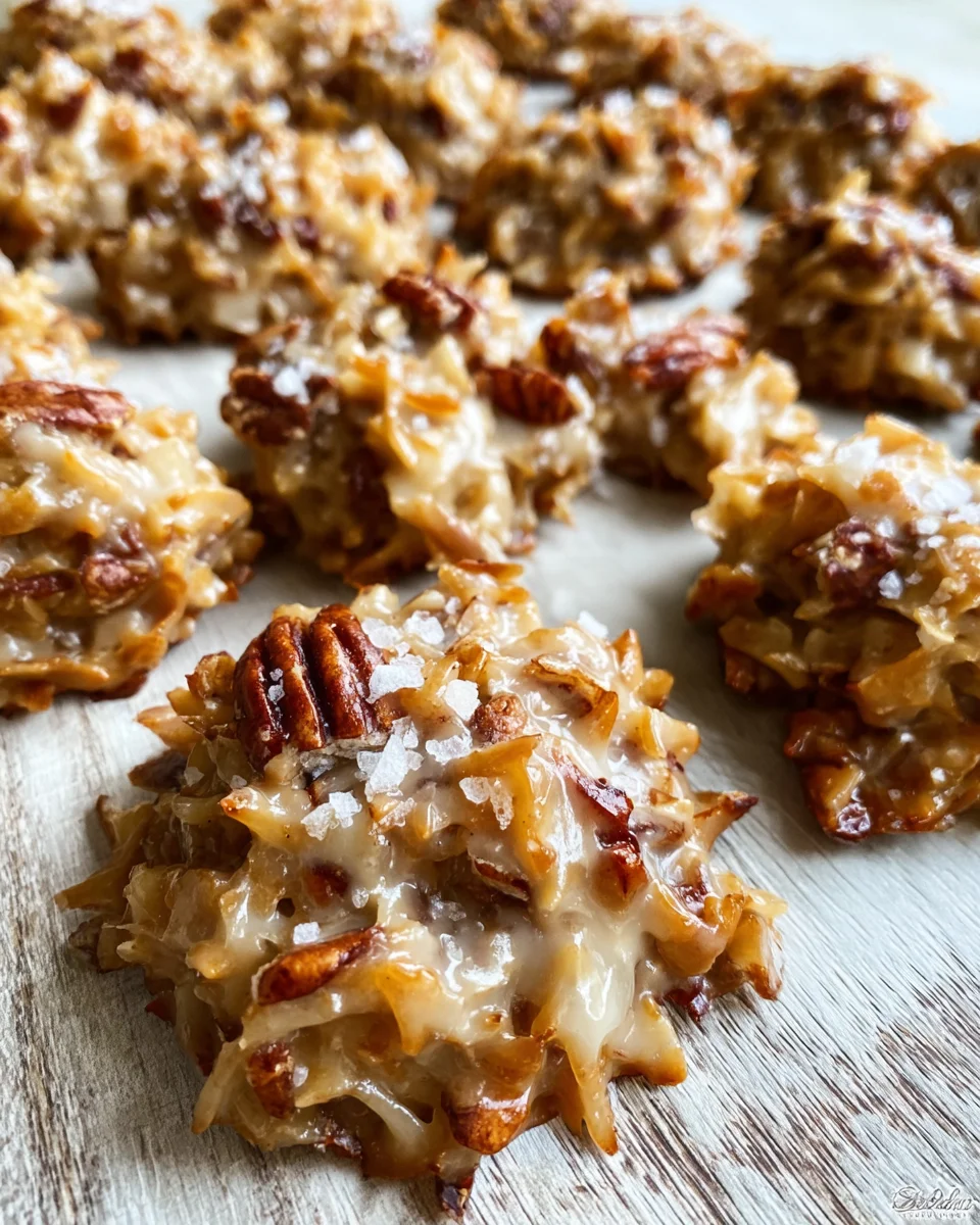 No-Bake Coconut Praline Cookies