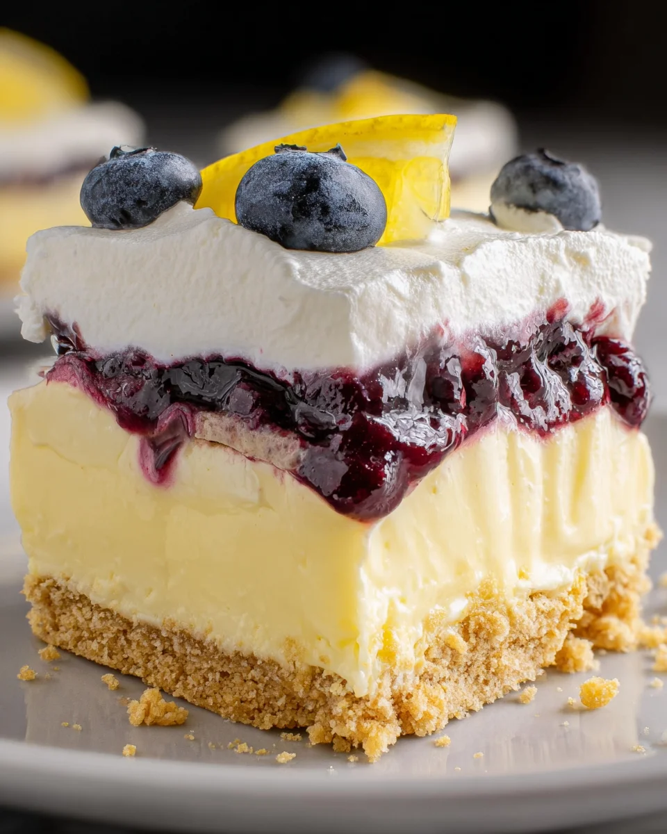 No Bake Lemon Blueberry Dessert 19 No