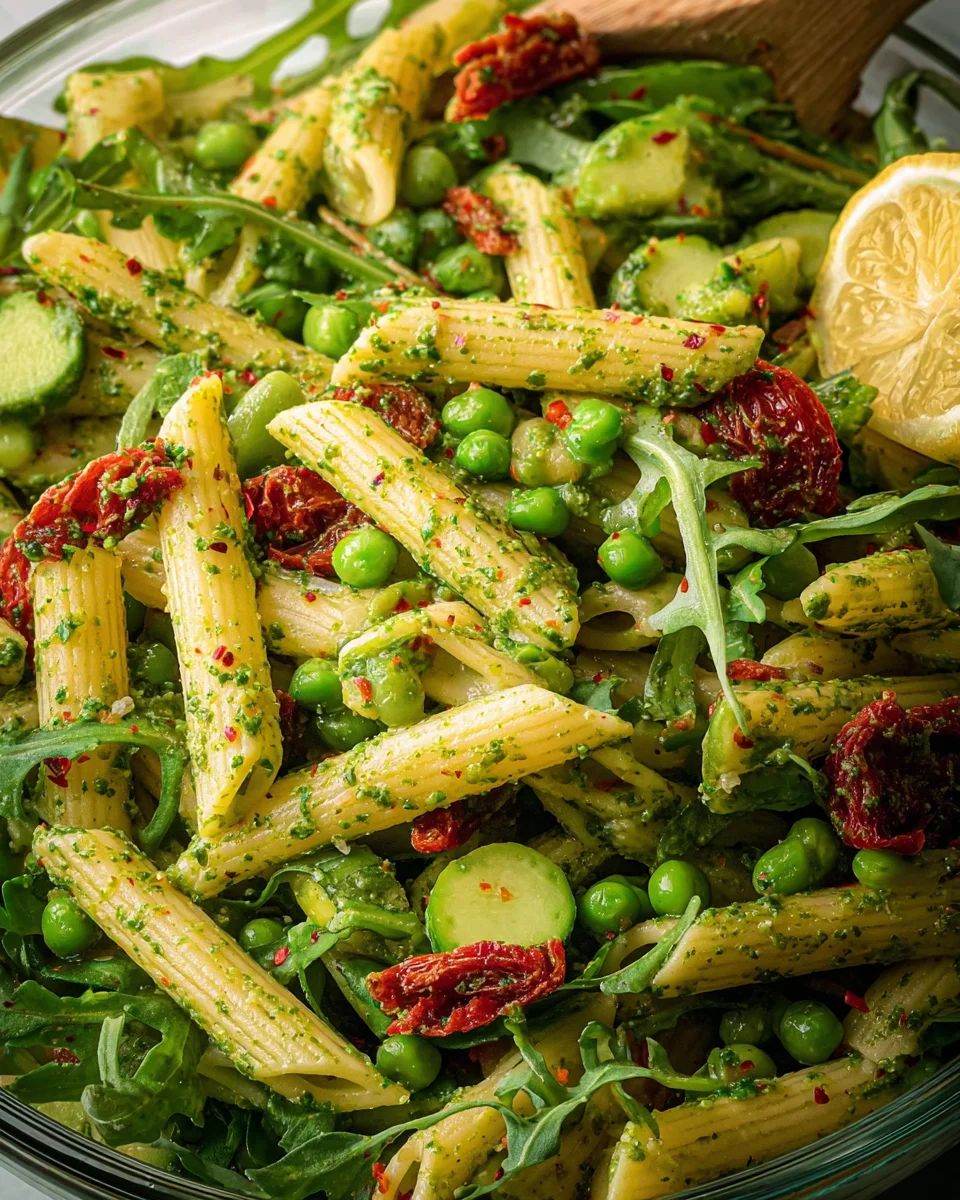 Pesto Pasta Salad 16 Pesto
