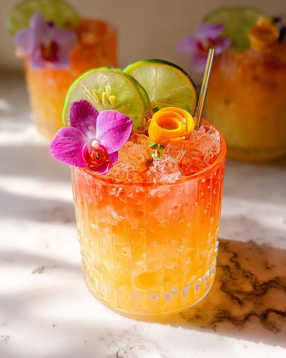 Pineapple Mango Rum Punch Recipe That is Almost too Pretty to Drink