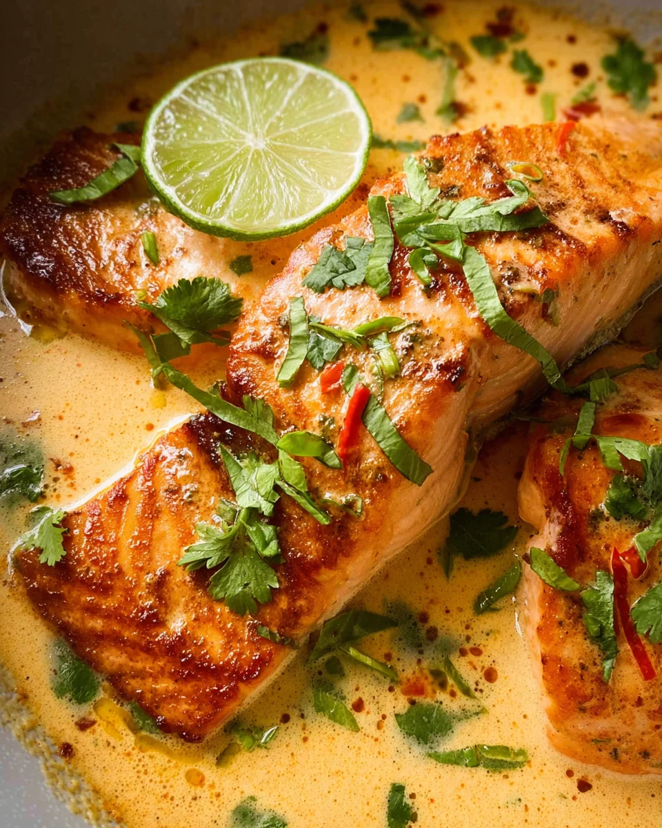 Poached Salmon in Coconut Lime Sauce 24 Poached